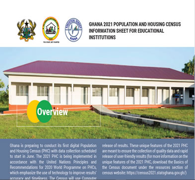 Ghana 2021 PHC Information sheet for Educational Institutions